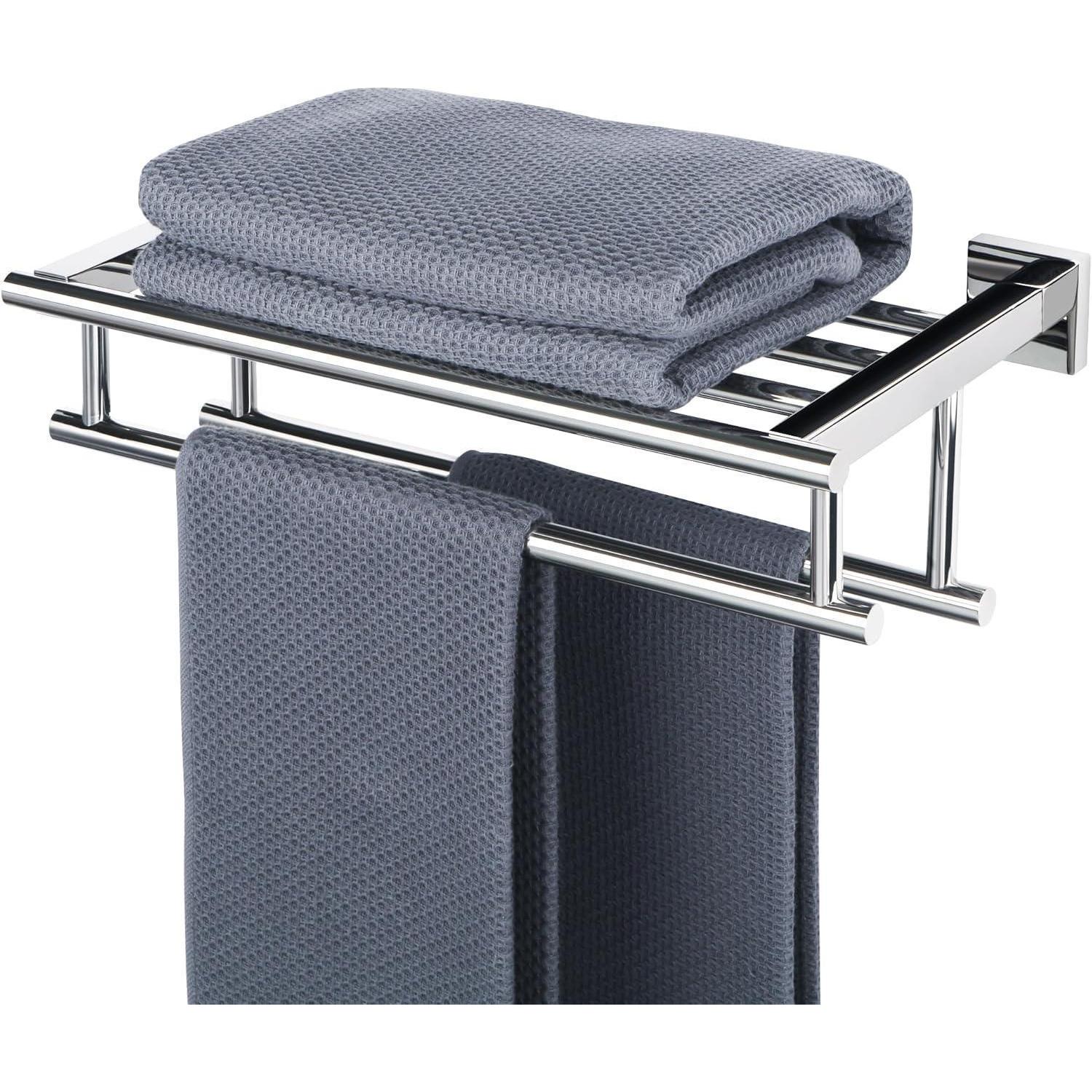 Handtuchhalter Edelstahl Wand Ablage Gästehandtuchhalter Poliert 40cm