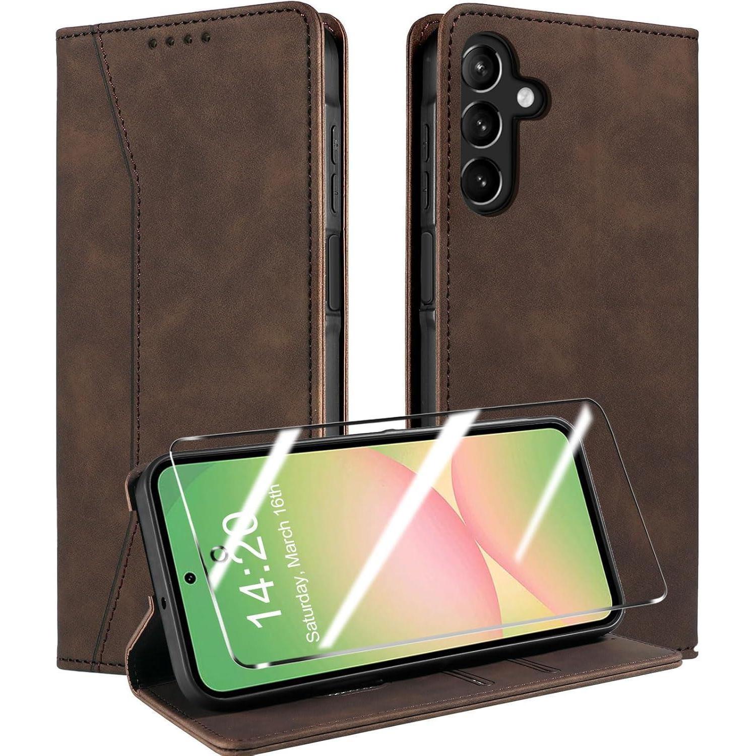 Handyhülle A56 A36 5g Leder Kaffee-a56 36 Samsung Galaxy A56 A36 5g