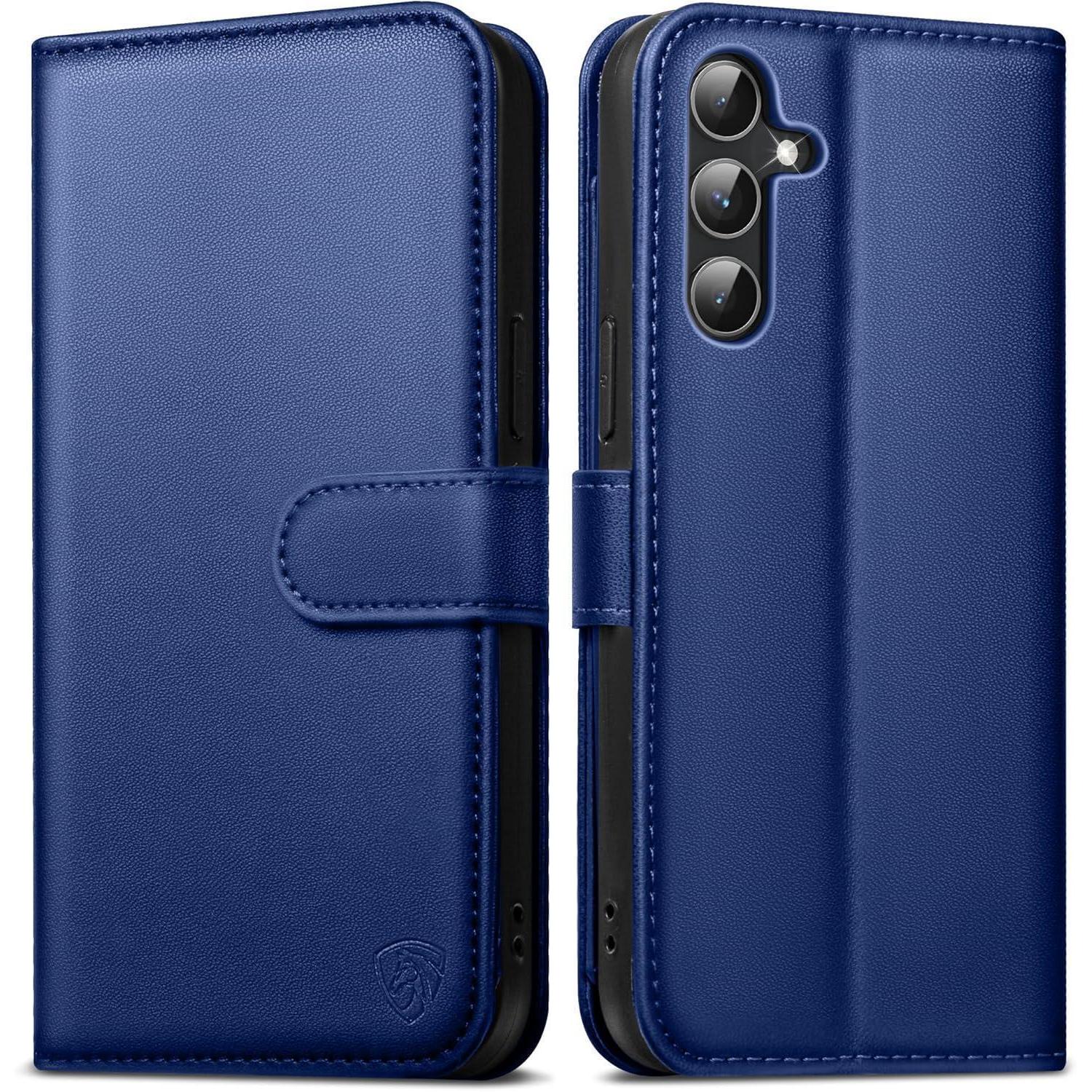Handyhülle Galaxy A54 Wallet Leder Für Samsung Galaxy A54 Königsblau
