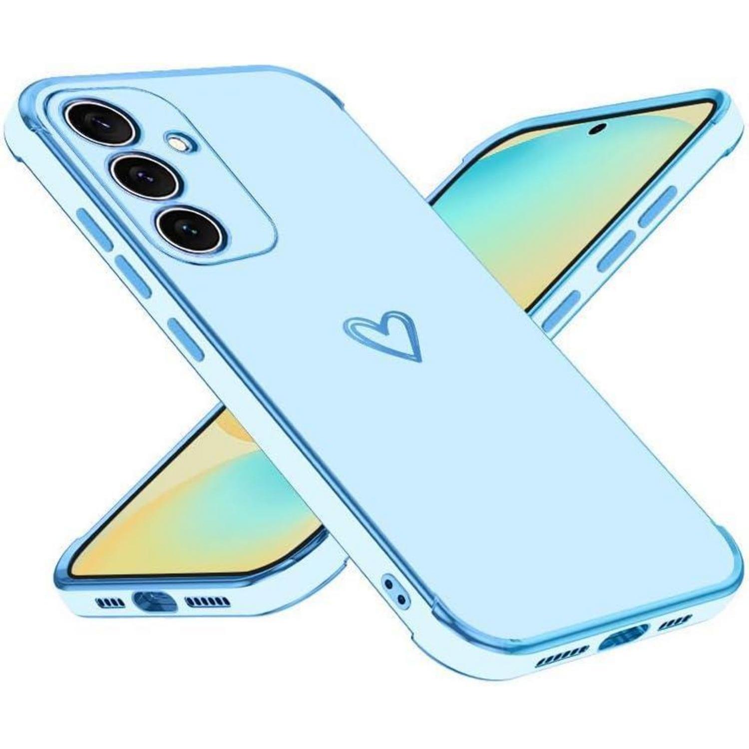 Handyhülle Galaxy S25 Tpu Stoßfest Samsung Galaxy S25 Blau