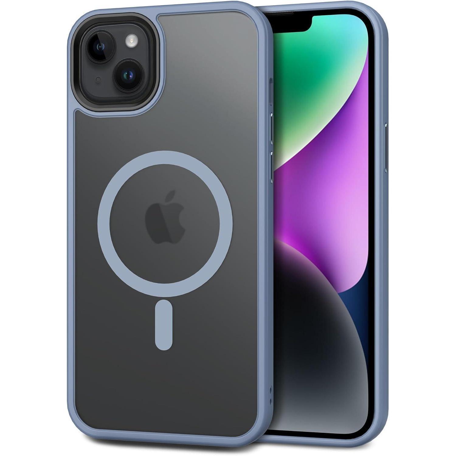 Handyhülle Kameraschutz Magsafe Stoßfest Iphone 13 14 Hell Blau