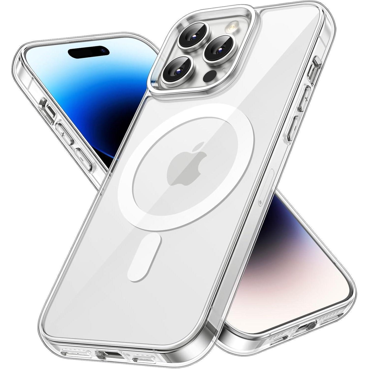 Handyhülle Magnetisch Magsafe Iphone14pro6,1 Stoßfest Durchsichtig