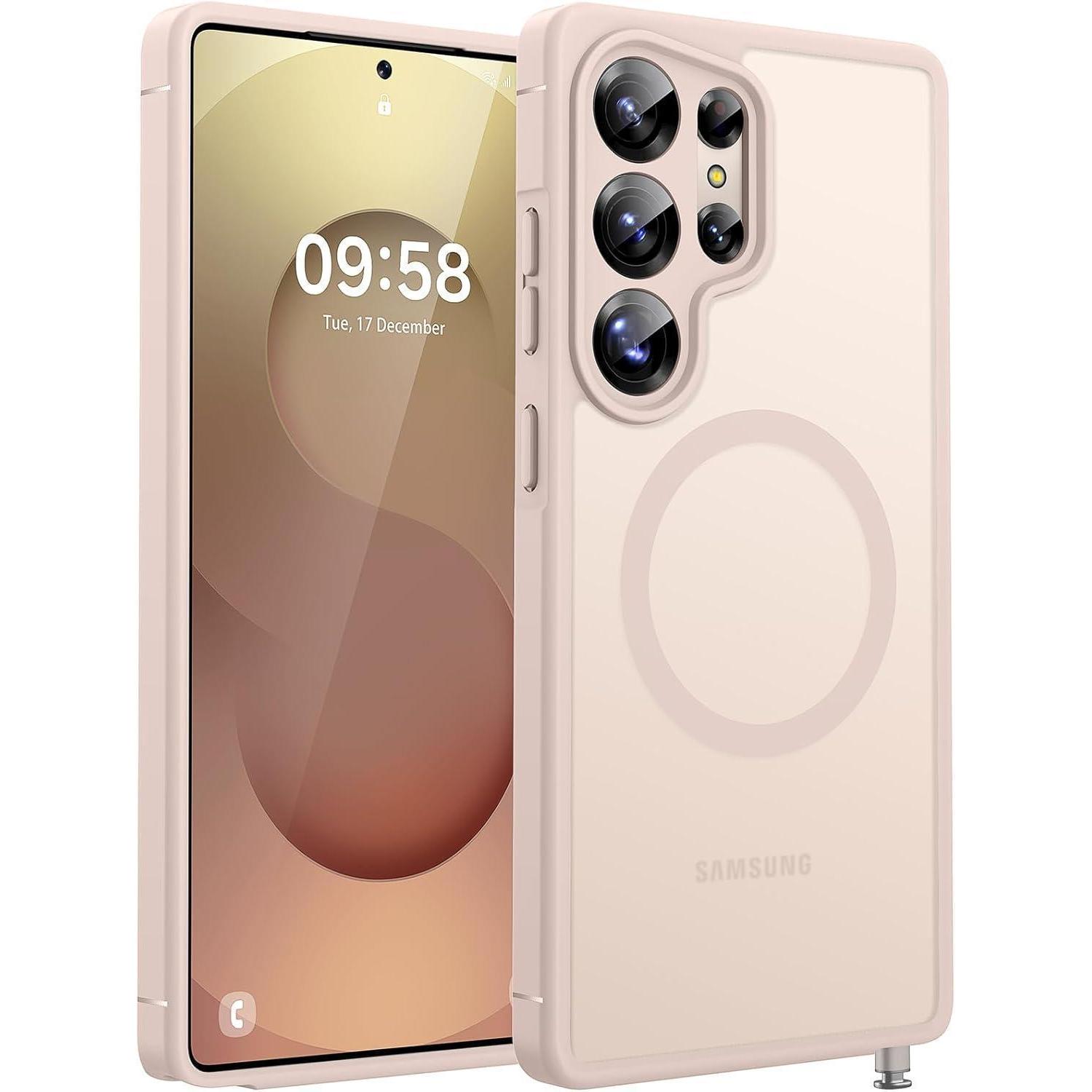 Handyhülle S25 Ultra 5g Magsafe Stoßfest Galaxy S25 Ultra Roségold