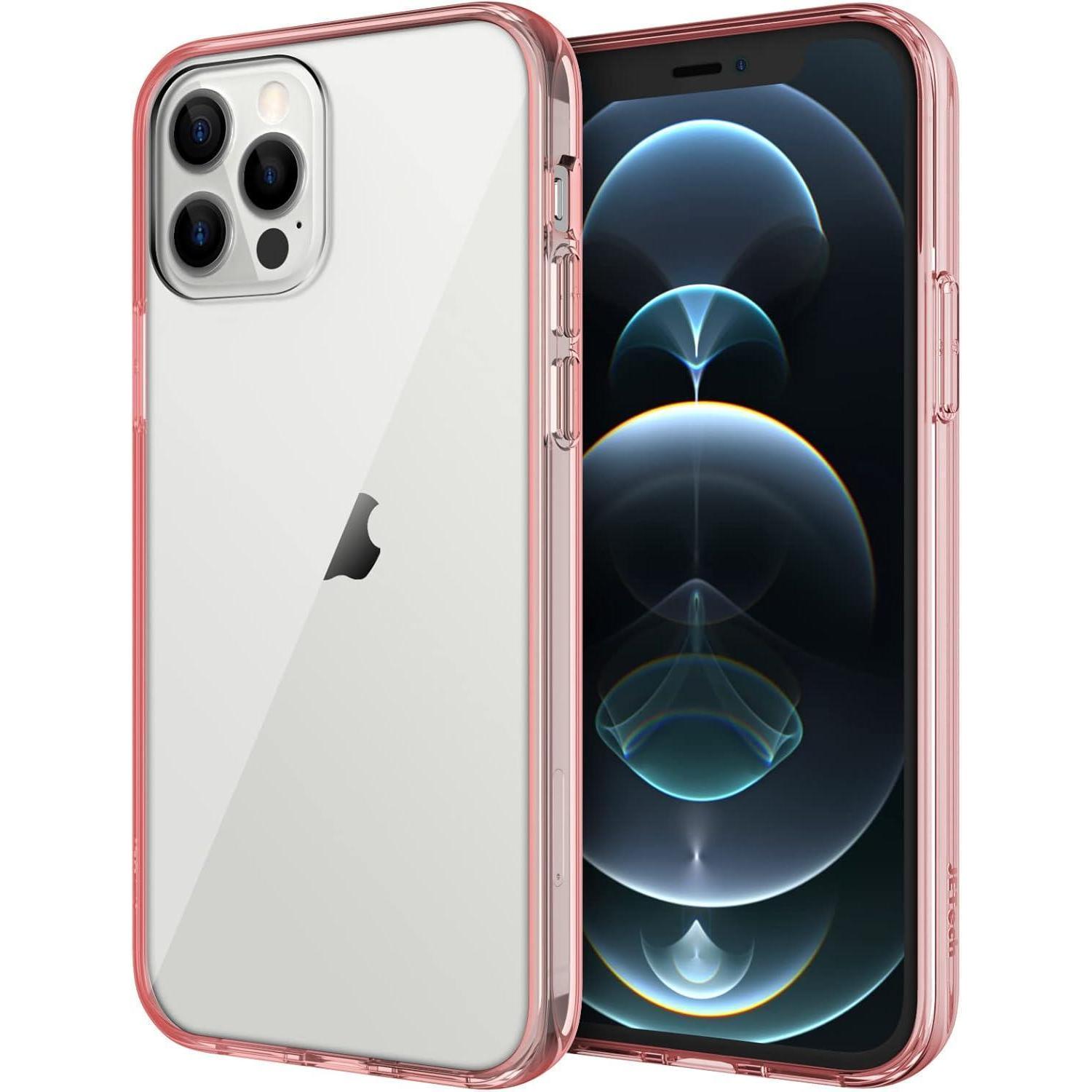 Handyhülle Transparent Antikratz Vergilbung Iphone 12 12pro Roségold