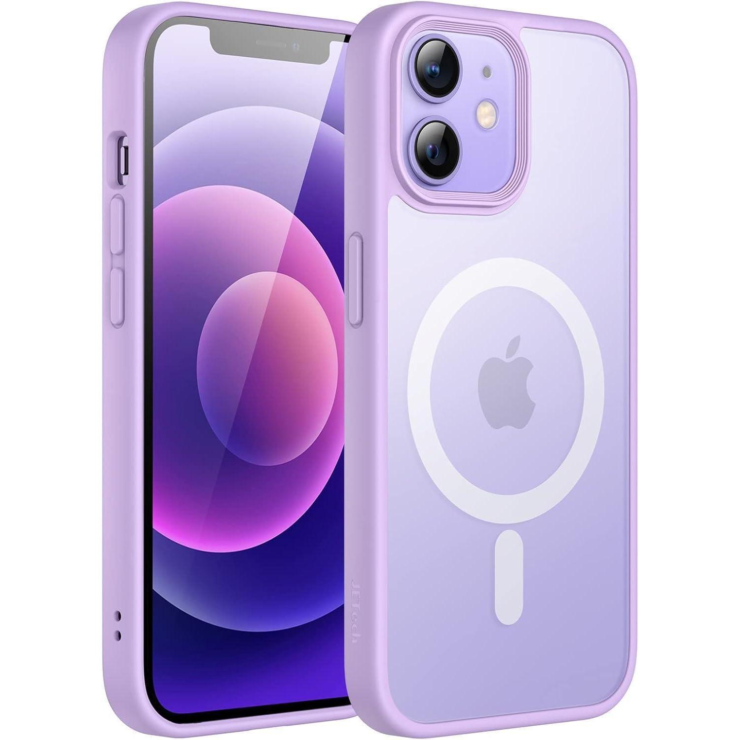Handyhülle Iphone 12 12pro Magsafe Magnetisch Dünn Helles Lila