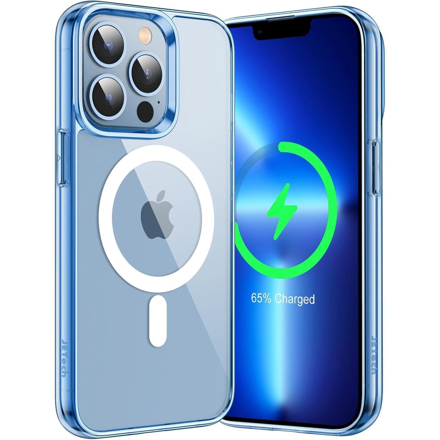 Handyhülle Iphone 13 Pro Magsafe Magnetisch Stoßfest Sierrablau