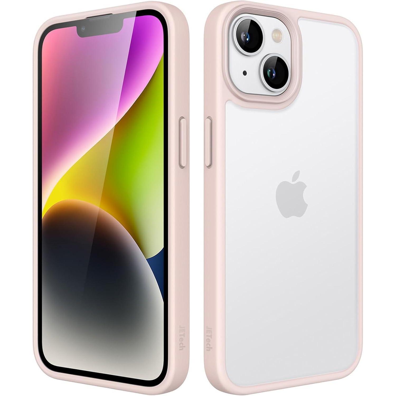Handyhülle Iphone 14 6,1 Zoll Matt Stoßfest Fallschutz Kalkrosa