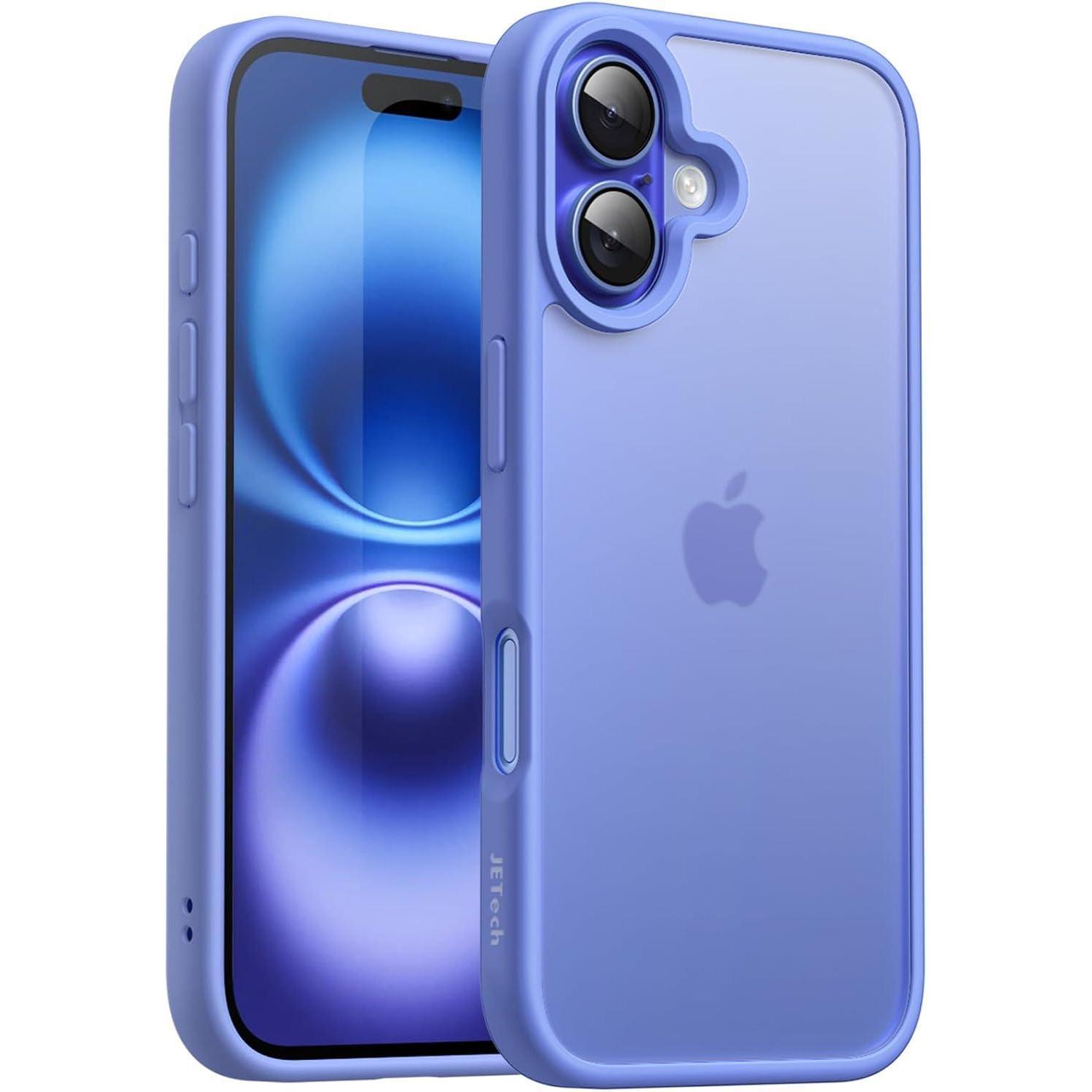 Handyhülle Iphone 16 Stoßfest Militärstandard Transluzent Ultramarin
