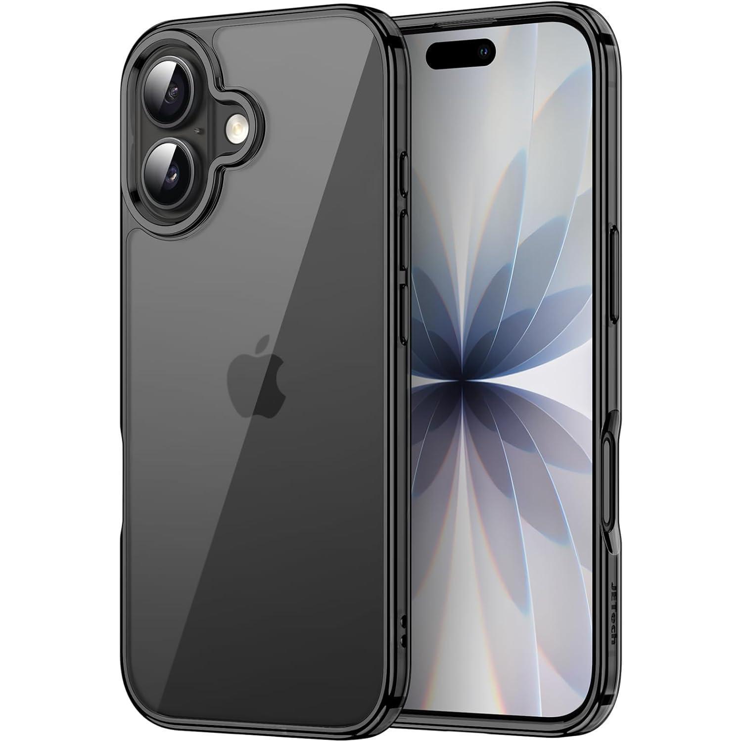 Handyhülle Iphone 17 6,3 Stoßfest Antikratzer Transparent Schwarz