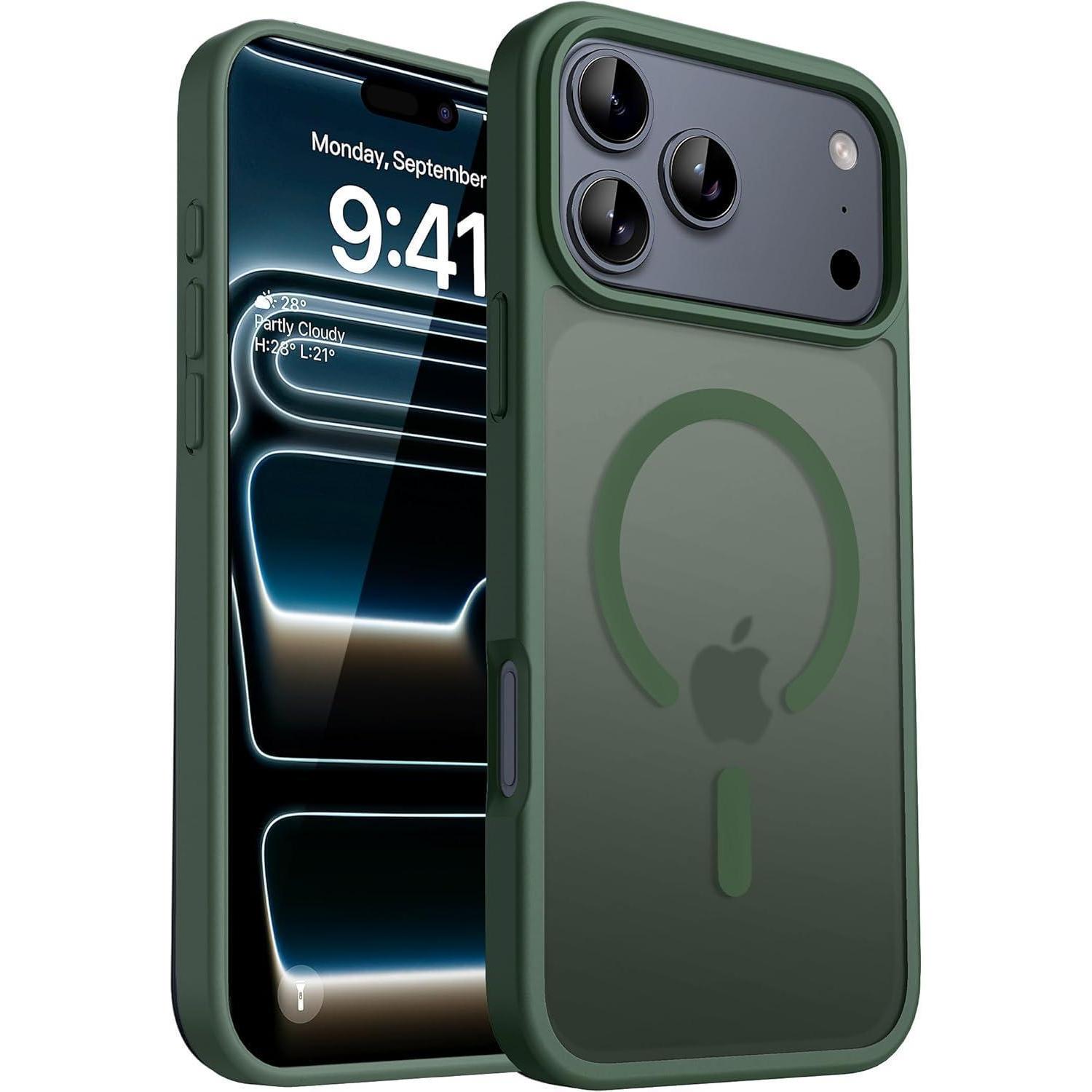 Handyhülle Iphone 17 Pro Max Magsafe Iphone 17 Pro Max Dunkel Grün