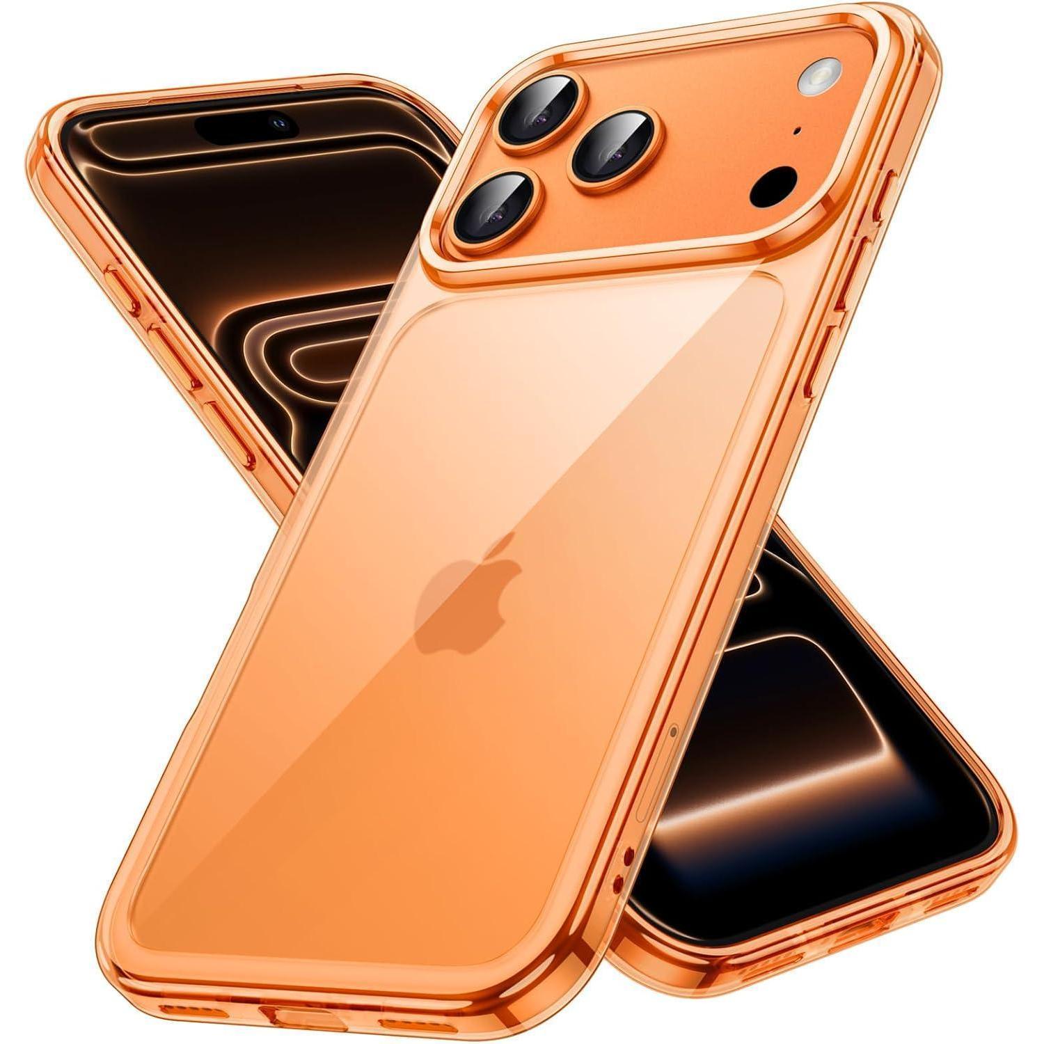 Handyhülle Iphone 17 Pro Stoßfest Transparent Iphone 17 Pro Orange