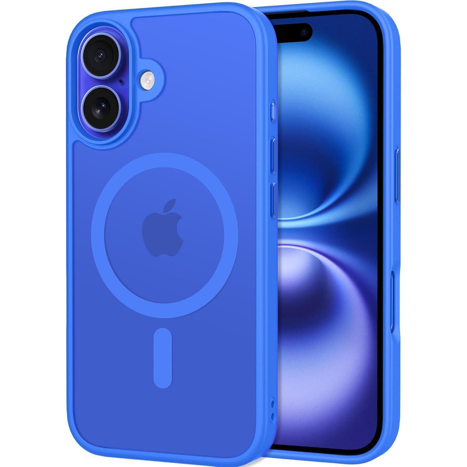 Hülle Iphone 16 Magsafe Kameraschutz Stoßfest Iphone 16 Saphirblau