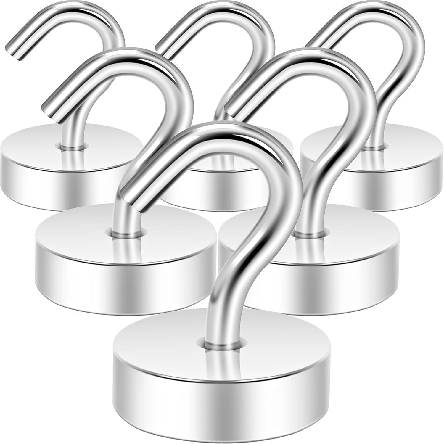 Magnethaken 18kg Neodym Magnetisch Organizer 18kg Magnethaken Silber