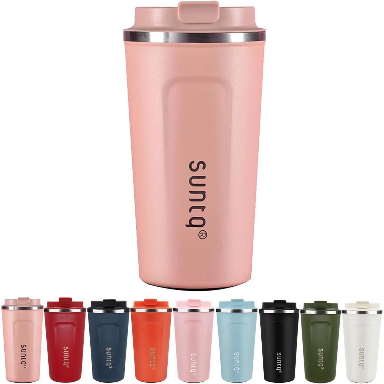 Suntq Kaffeebecher To Go Edelstahl Thermobecher Doppelwand Isoliert Kaffeetasse