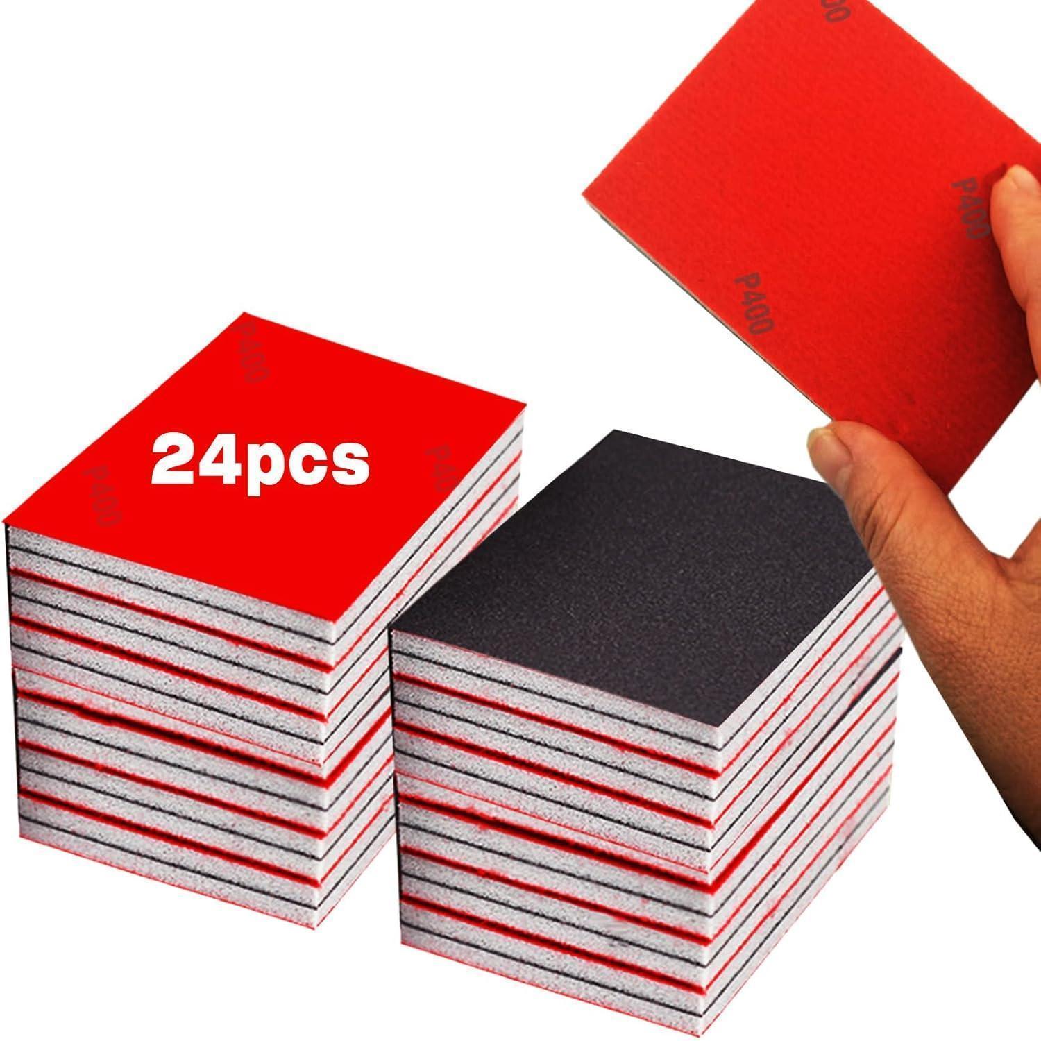 Schleifschwamm Set 24 P400 Nass Trocken Holz Metall 400grit-24pcs
