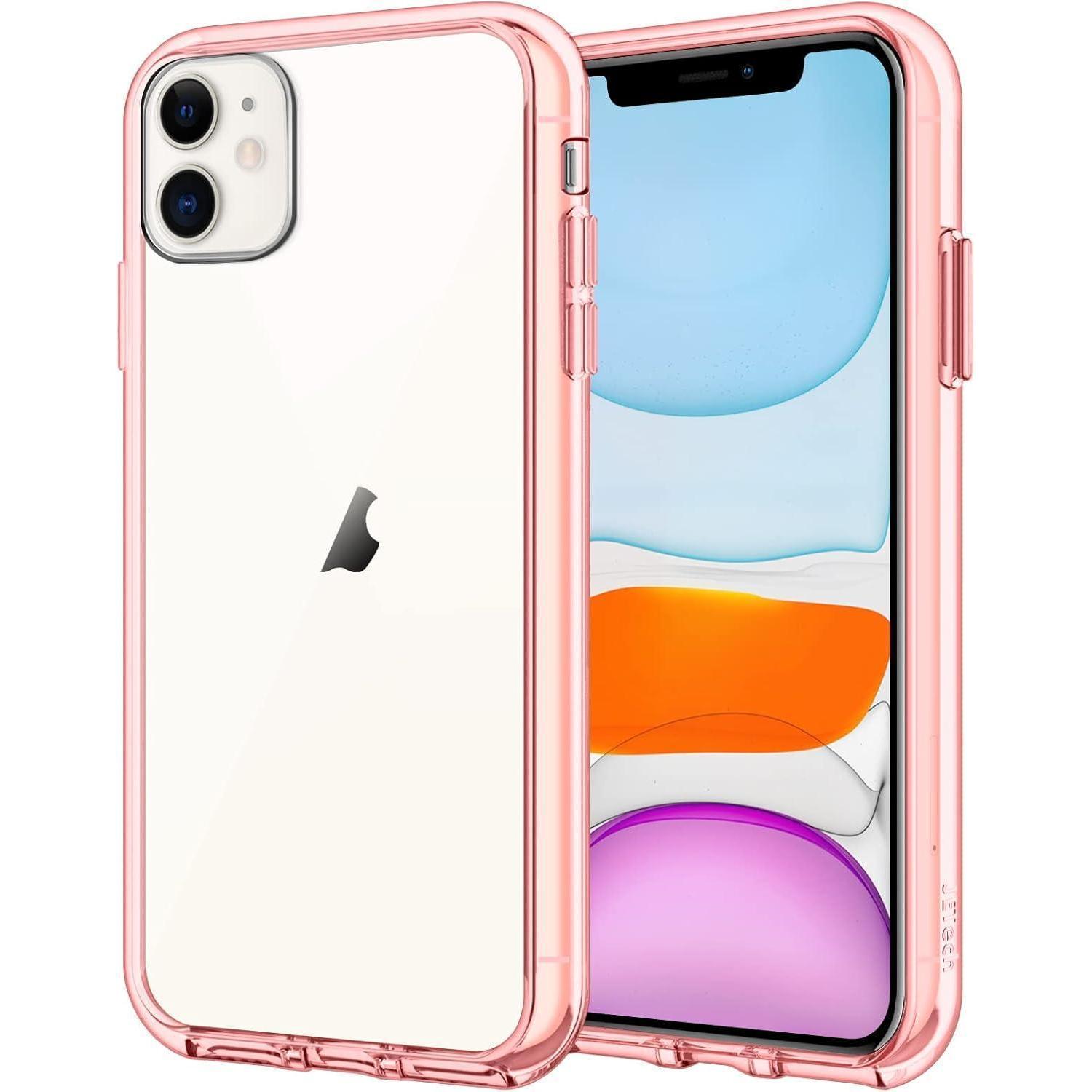 Schutzhülle Iphone 11 6 1 Transparent Anti Kratz Vergilbung Roségold
