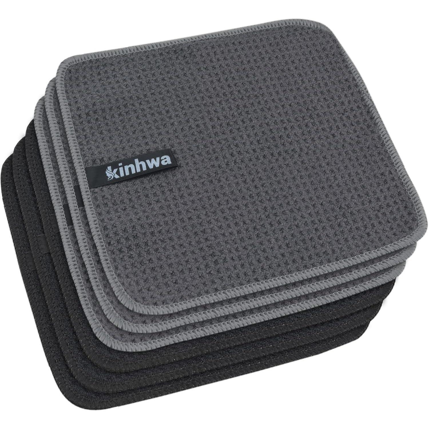 Spültuch Mikrofasertuch Waffeltuch 20x20cm Schwarz+grau 20&xd720cm