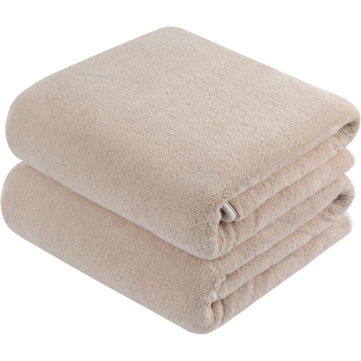 Kinhwa Mikrofaser Badetuch Groß Xxl 76x152cm 2er Pack Schnelltrocknend
