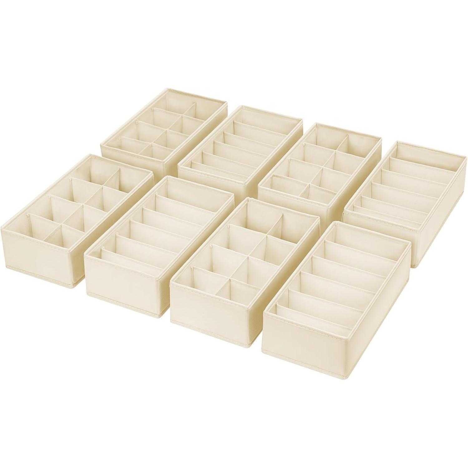 Schubladen Organizer Pax Kleiderschrank 30x15x9cm Socken 8 Stück Beige