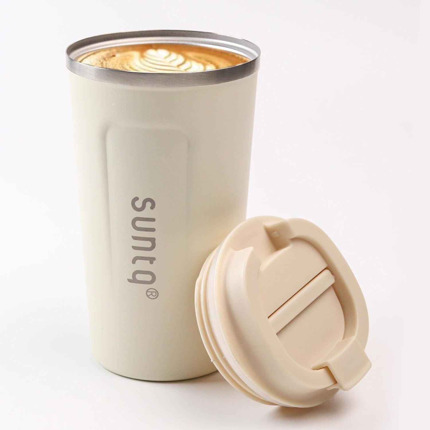 Suntq Edelstahl Kaffeebecher To Go 510ml Thermobecher Doppelwand Isoliert Himmel