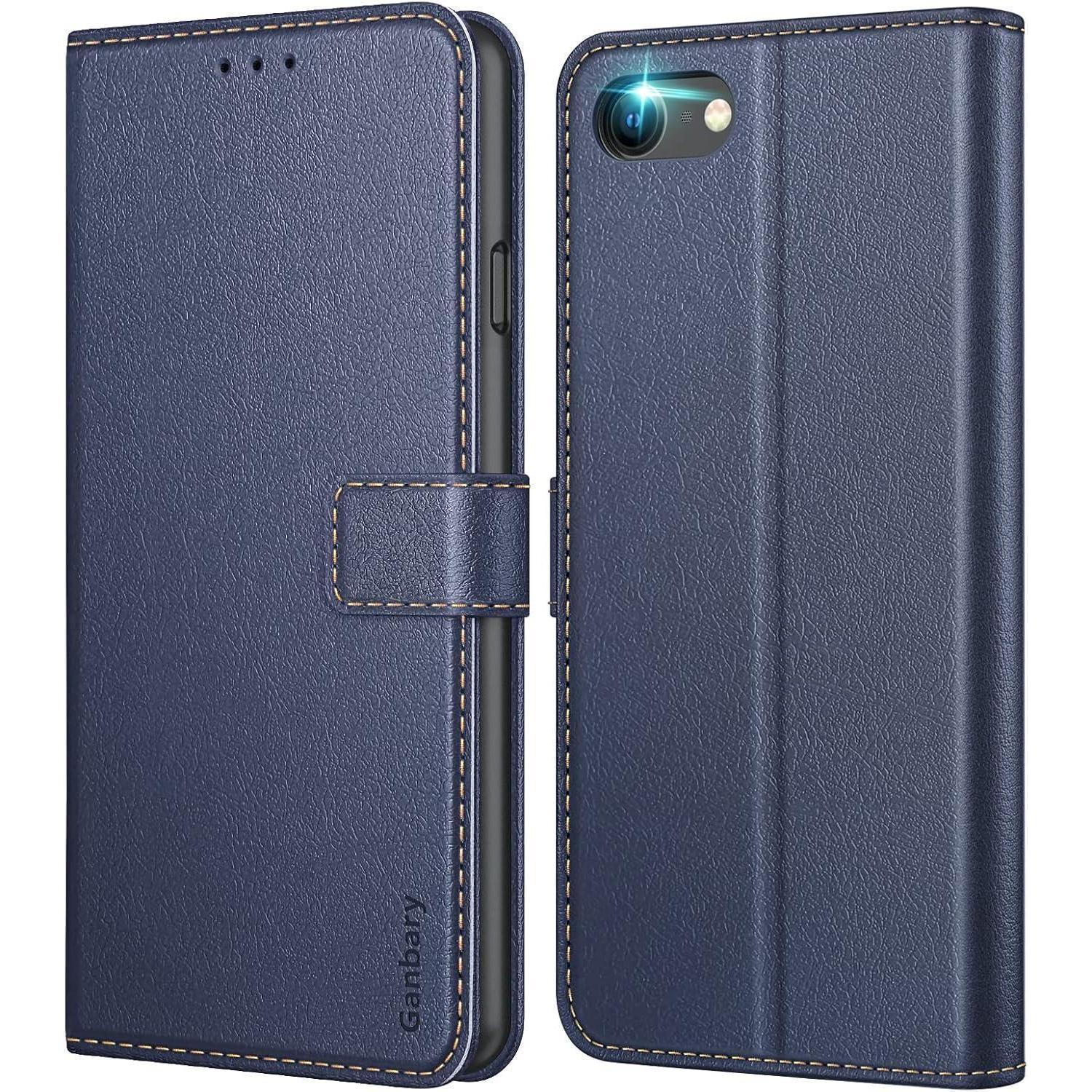 Leder Handyhülle Für Iphone Se 2022 5g / Se 2020, Iphone 7/8 Blau