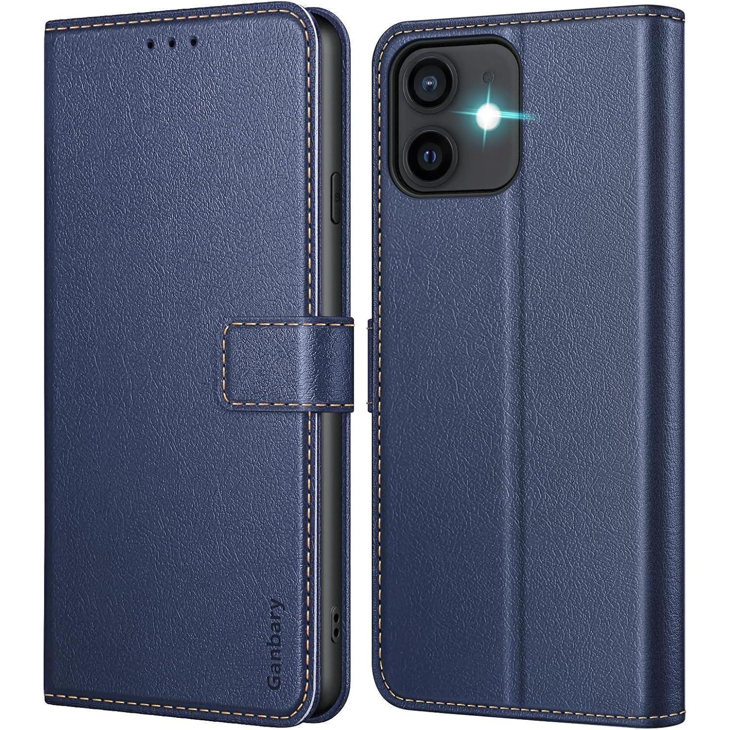Handyhülle Iphone 12 Pro Leder Blau