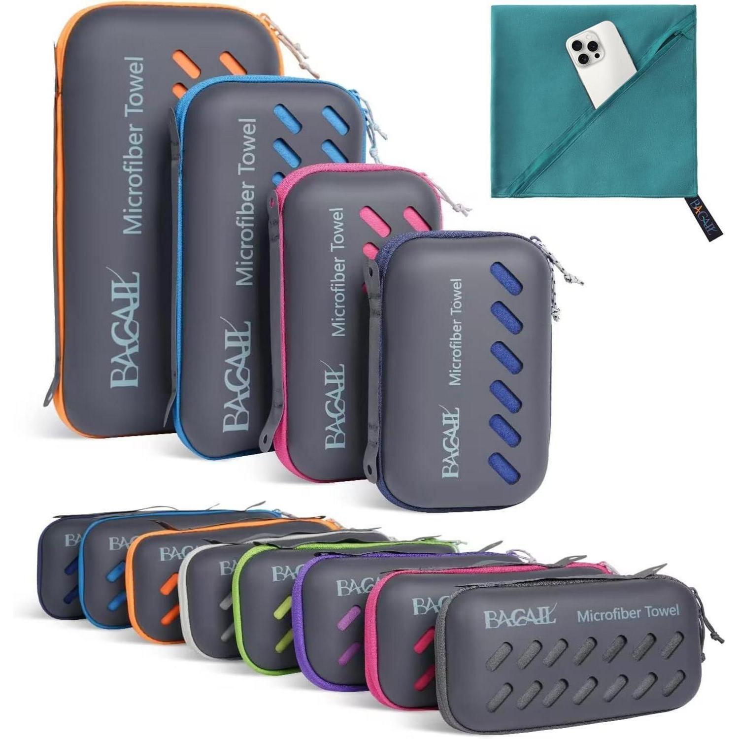 Handtuch Mikrofaser Schnelltrocknend Sport Blaugr&xfcn Xl - 160x80cm
