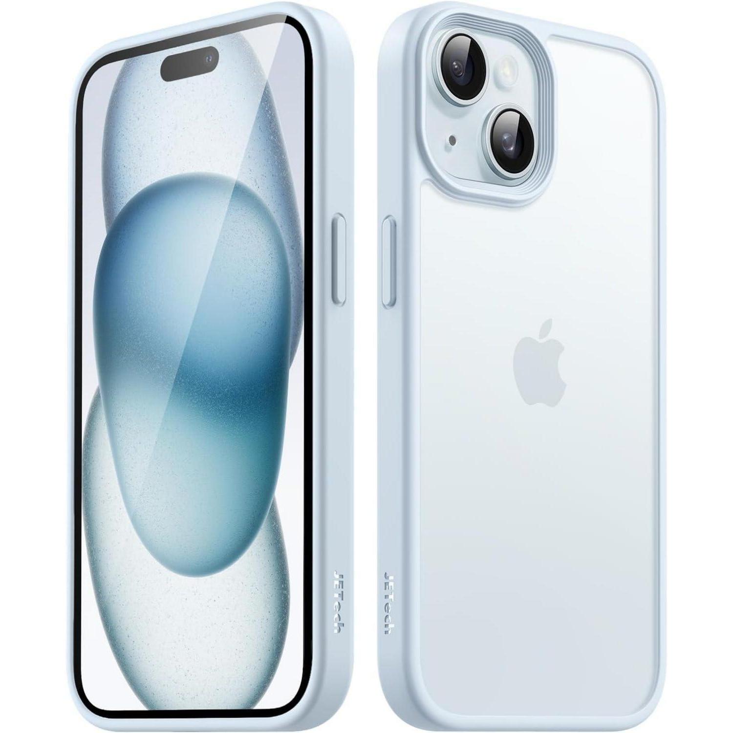 Handyhülle Iphone 15 Stoßfest Matt Antifingerabdruck Blau