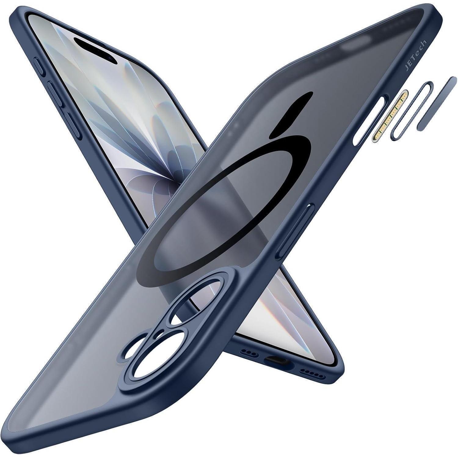 Handyhülle Iphone 17 Magsafe Stoßfest Kamerabutton Sturmblau