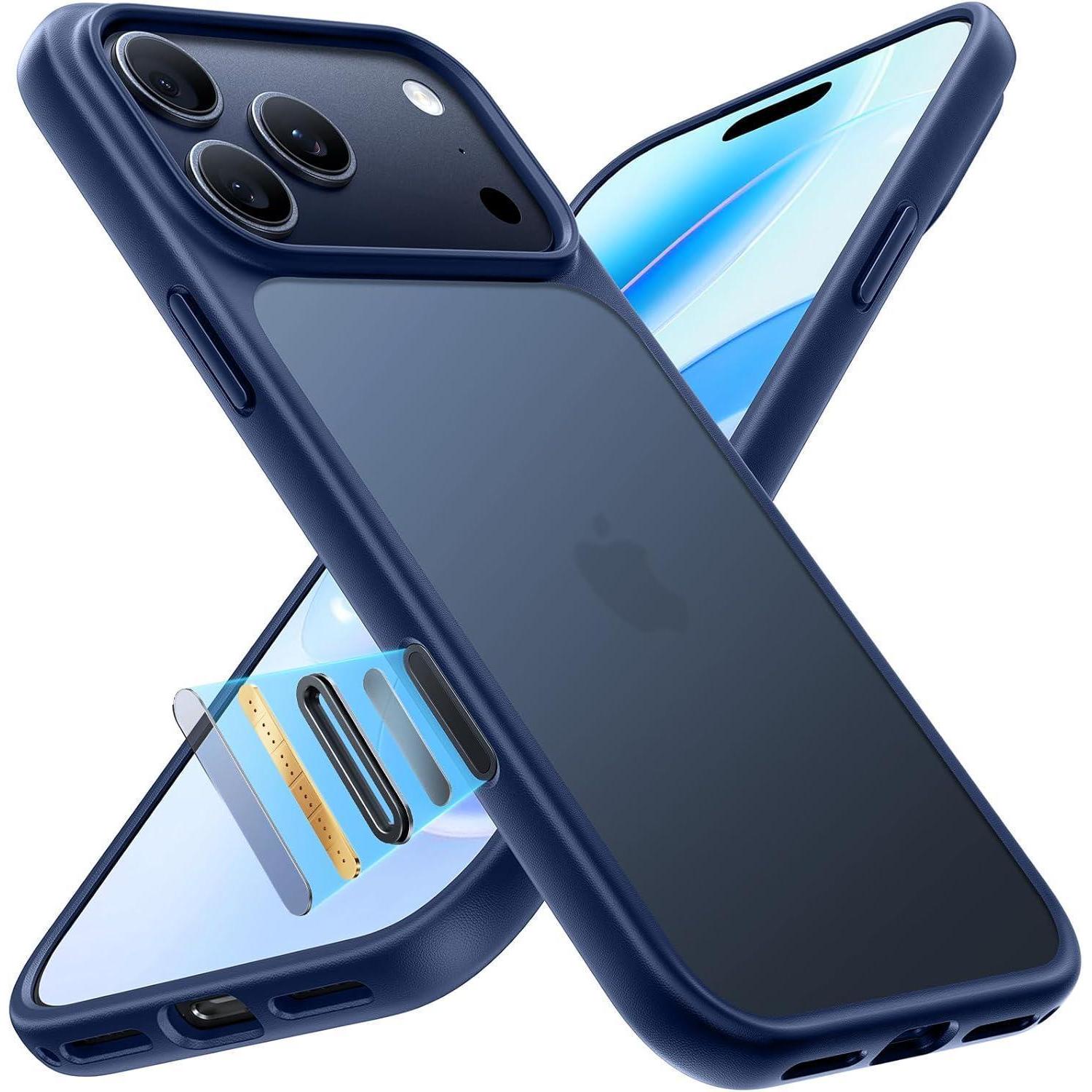 Handyhülle Iphone 17 Pro Max Stoßfest Kratzfest Iphone 17 Pro Max Blau