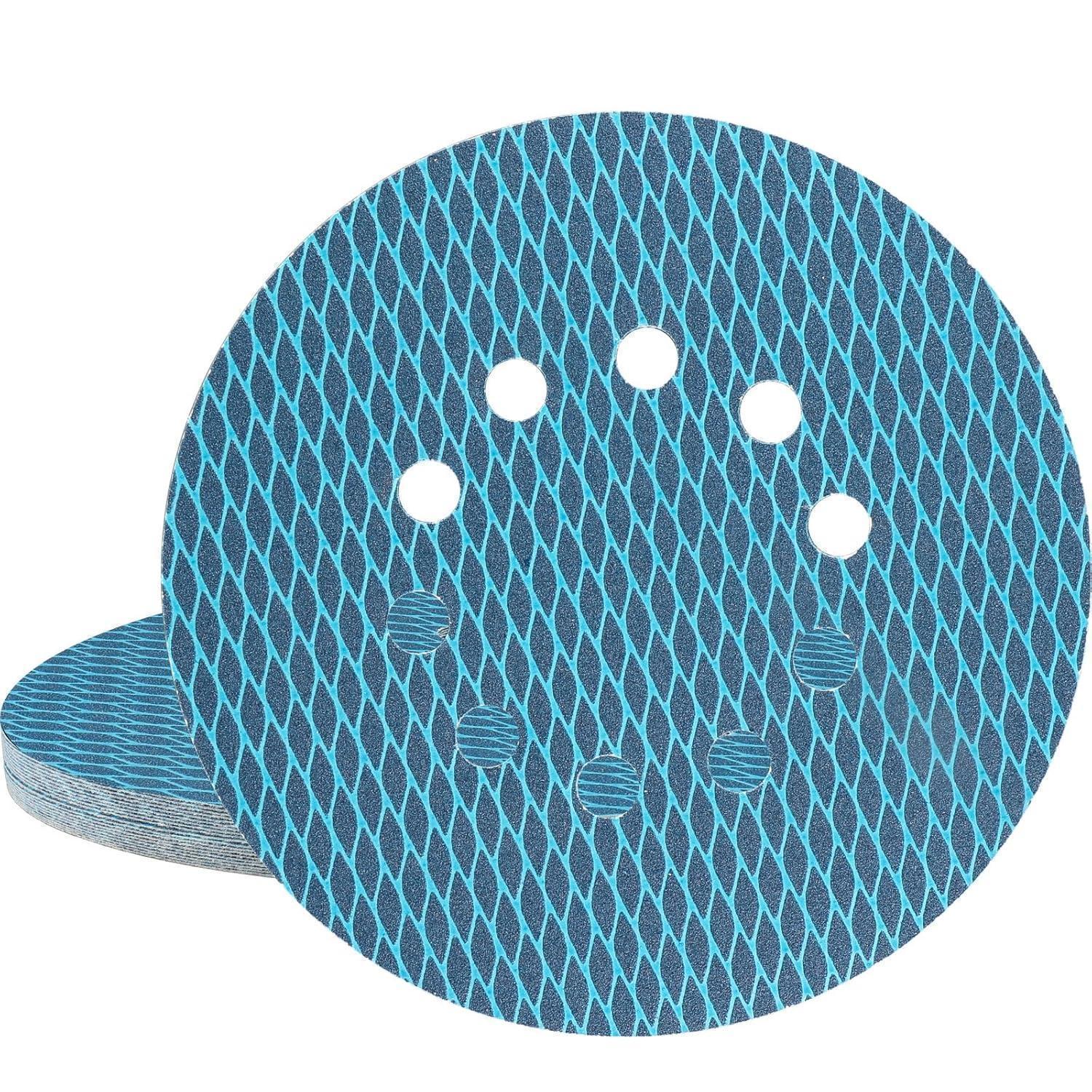 Schleifpads 225mm Klett 10 Loch Diamantform Schleifgiraffe 20pcs P120