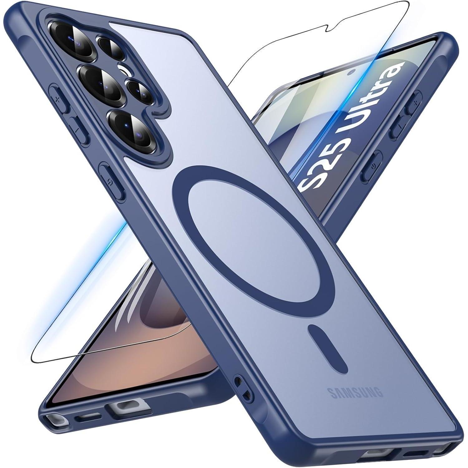 Schutzhülle Magnetisch Gehärtglas Galaxy S25 Ultra S25ultra-blau