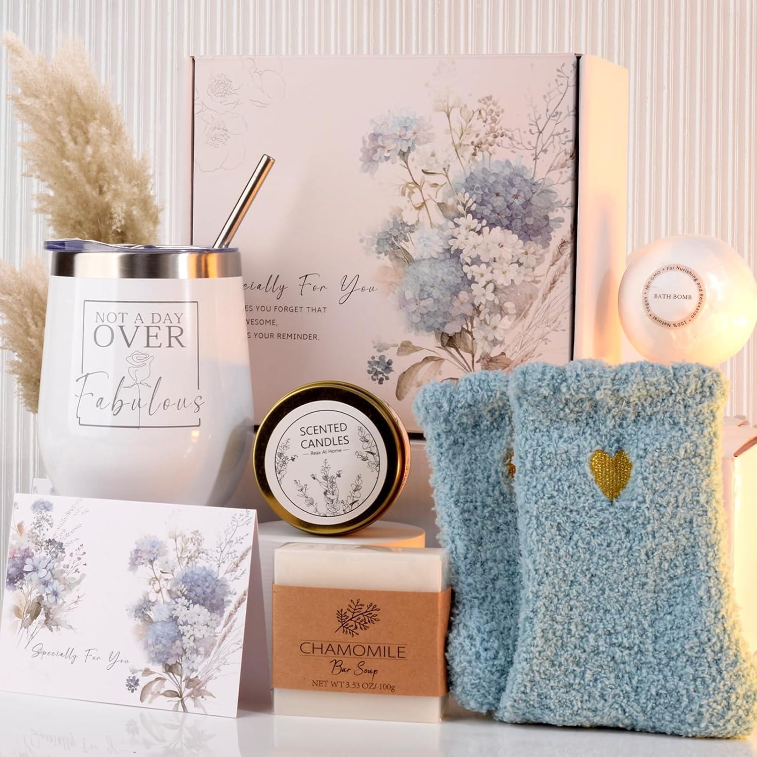 Geschenkset Für Frauen Geburtstag Spa Duftkerze Badekugel Socken