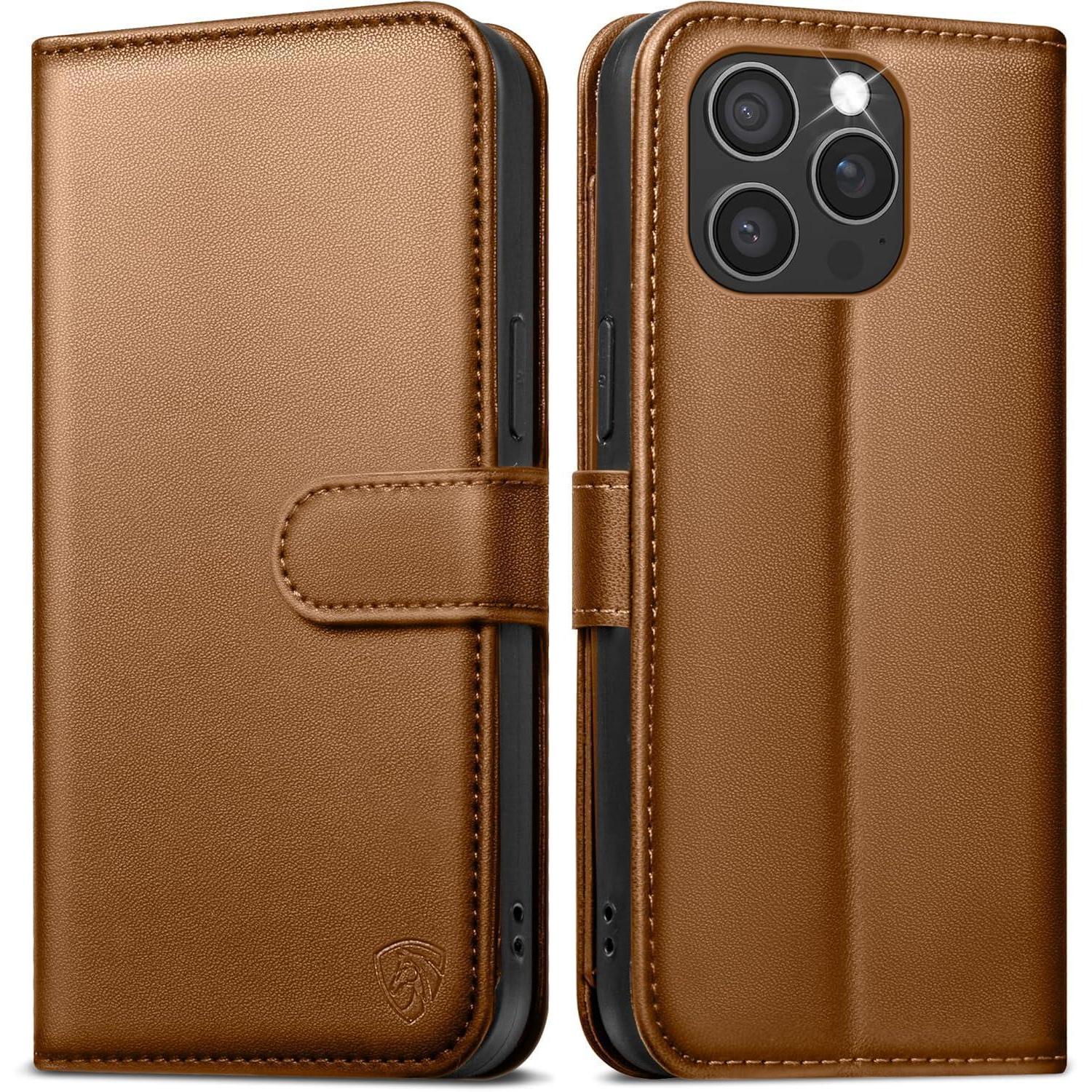 Handyhülle Iphone16promax Klapphülle F&xfcr Iphone 16 Pro Max Braun