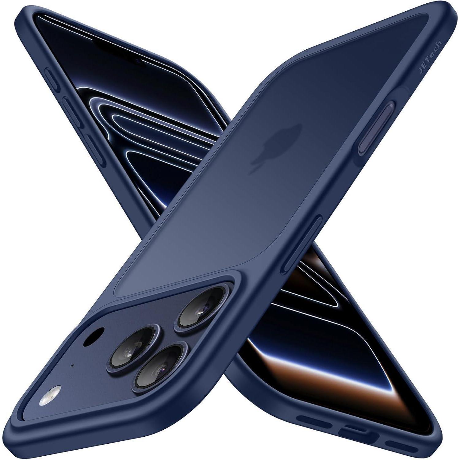 Handyhülle Iphone 17 Pro Max Stoßfest Militärstandard Matt Dunkelblau