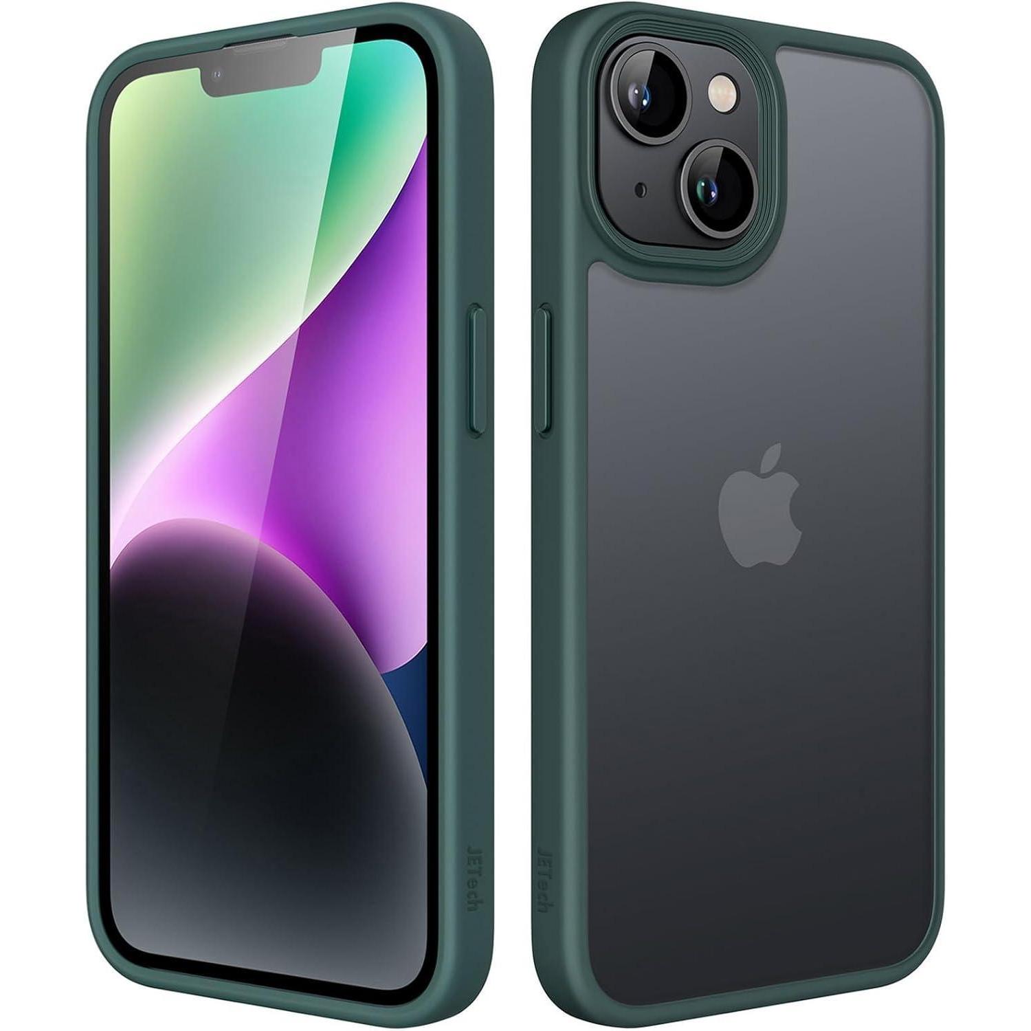 Handyhülle Iphone14 6 1zoll Stoßfest Anti Fingerabdruck Dunkelgrün