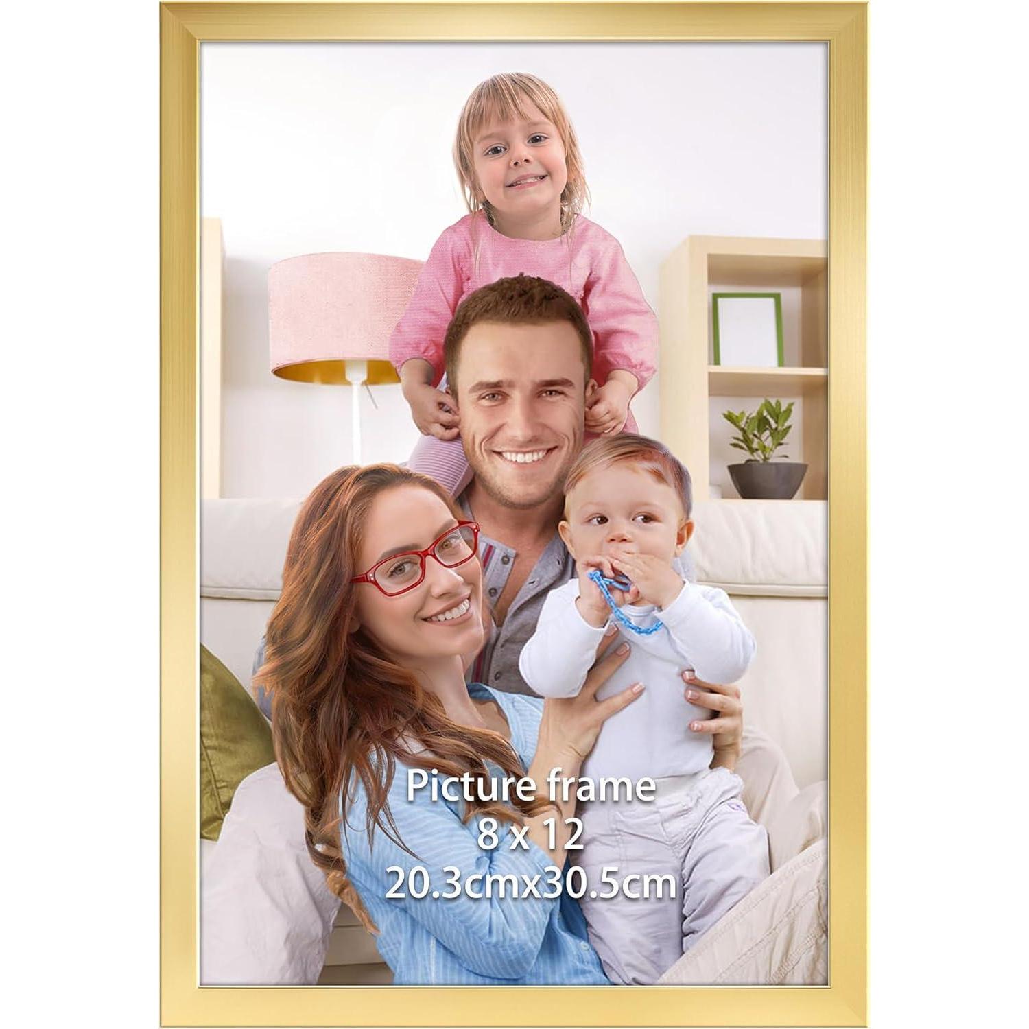 Bilderrahmen Fotorahmen Gold 20x30 Kunststoff Wand 20x30cm Gold
