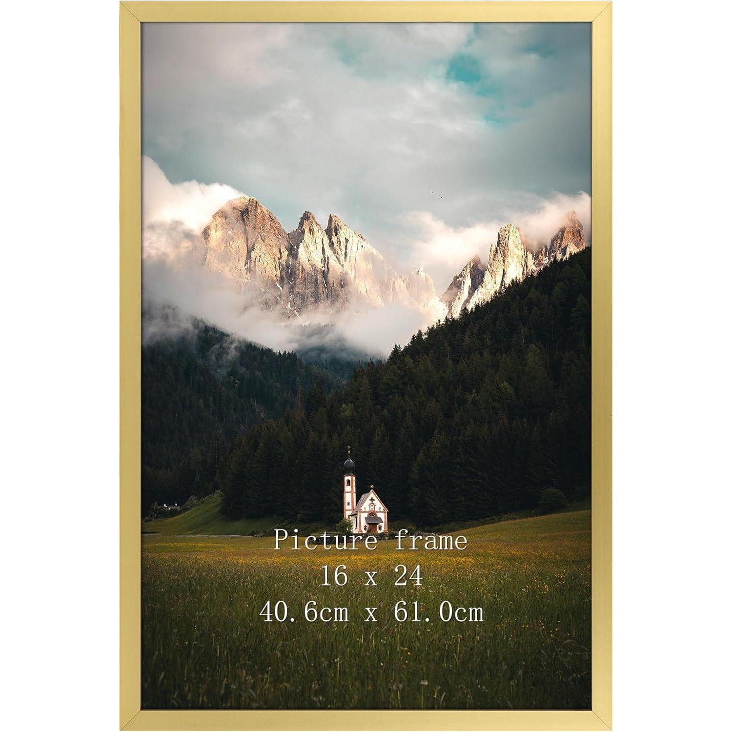 Bilderrahmen Aluminium 40x60 Gold Fotos Poster 40x60cm Gold