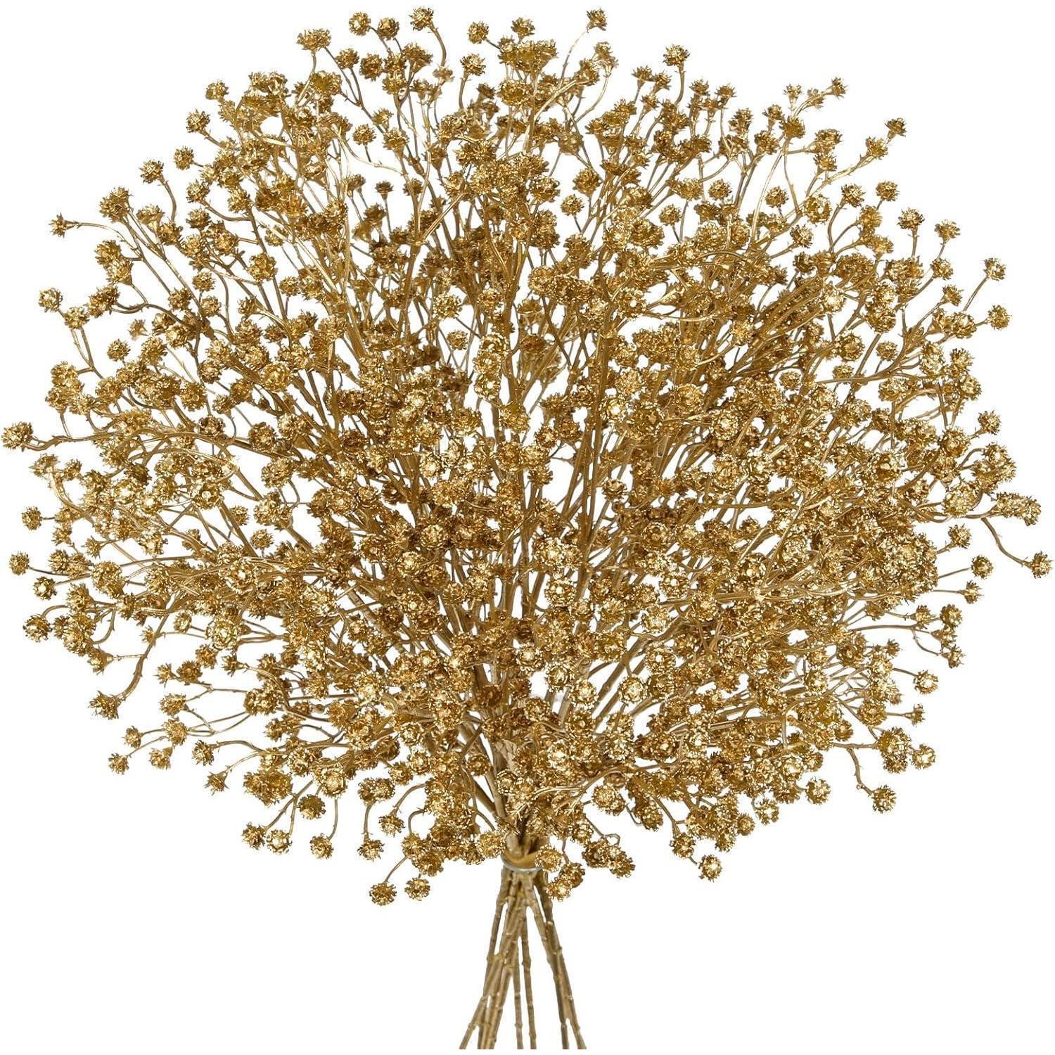 Schleierkraut Kunstblumen 10 Stück Gypsophila Hochzeit Party Gold