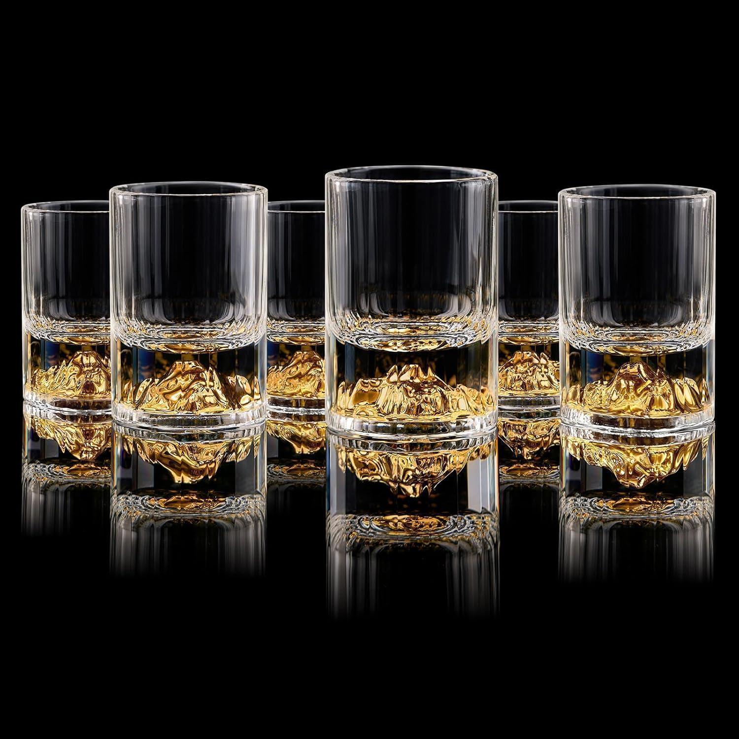 Schnapsgläser Kristall 45 Ml 24k Gold Schnapsgläser Goldberg 6 Pcs