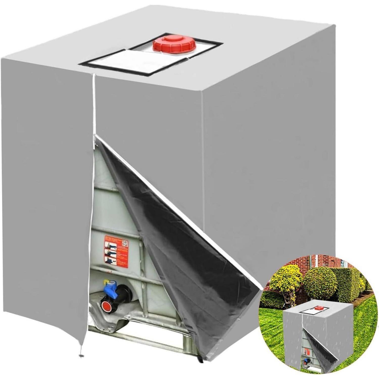 Ibc Tank Abdeckung 1000l Anti-uv Schutz Regenwassertank Zubehör