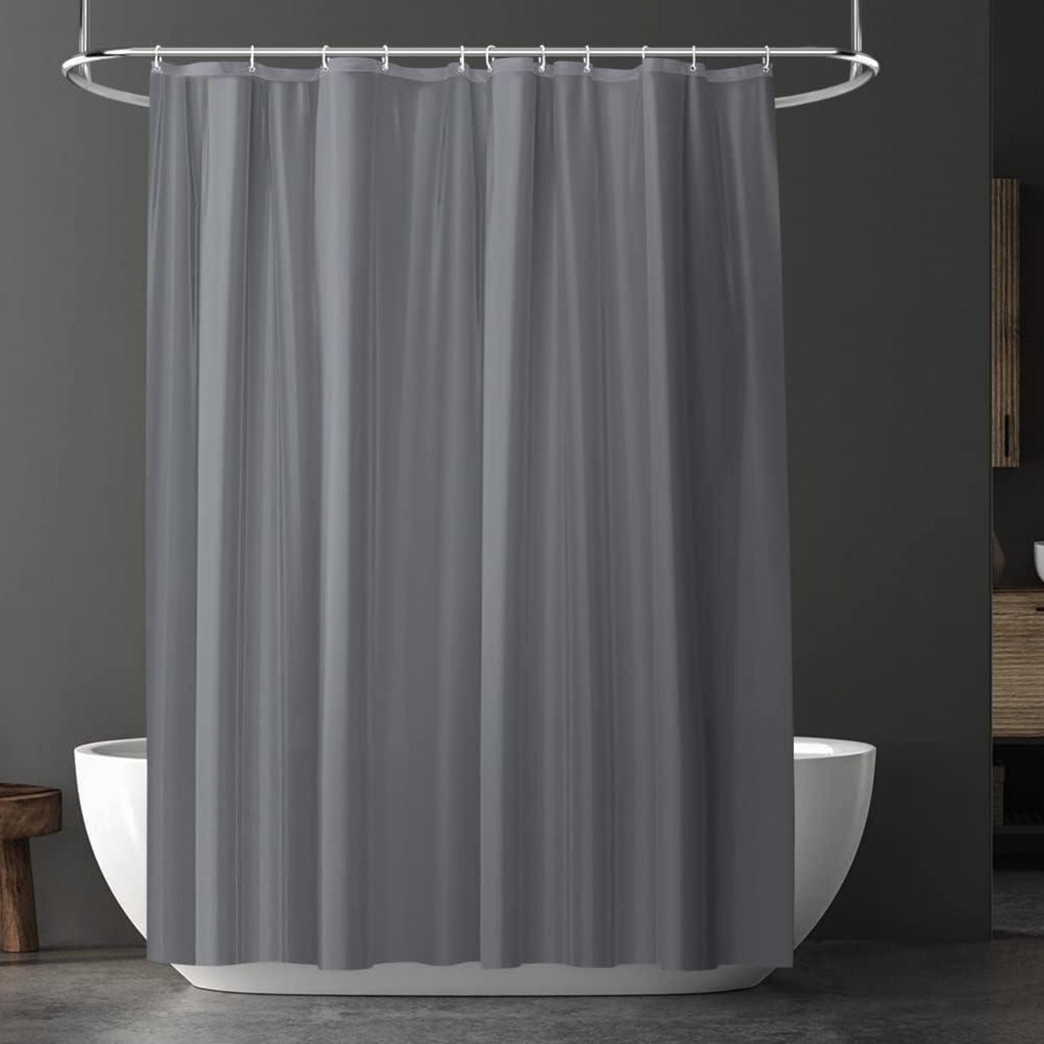 Duschvorhang Anti-schimmel Wasserdicht Schnelltrocknend 180x180 Cm Grau