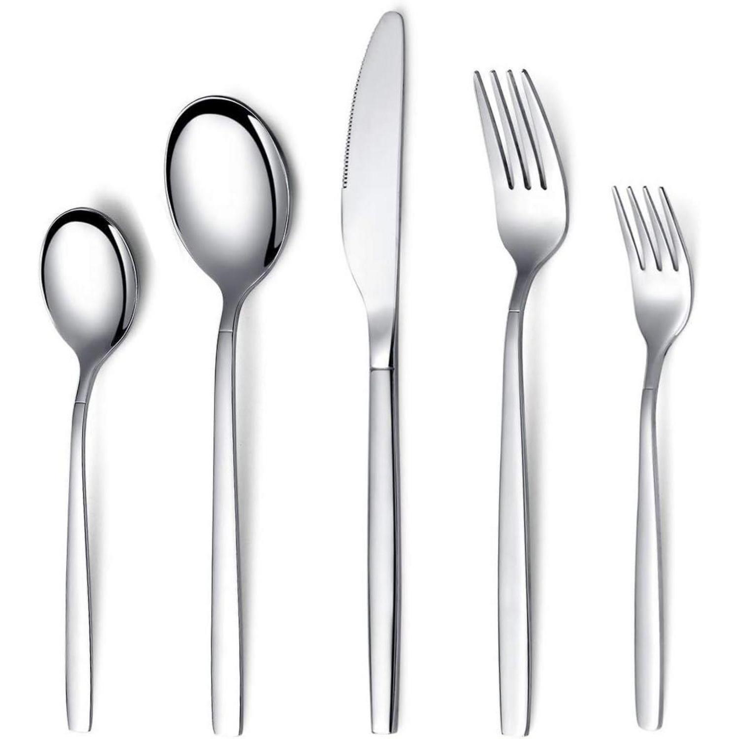 Besteckset Edelstahl 30 Stück Service 6 07 Silber