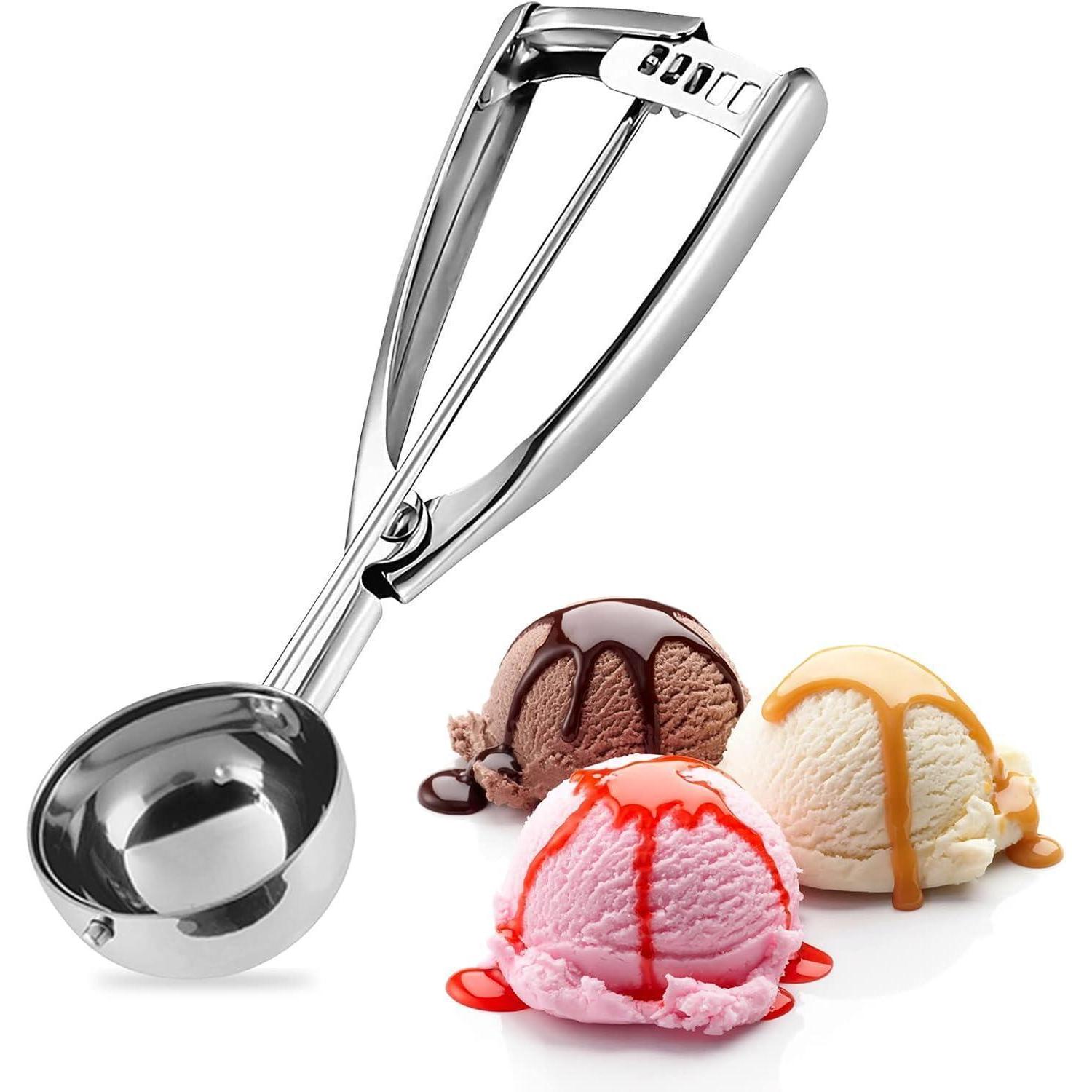 Eisportionierer Edelstahl 5 Cm Keksschaufel 1 Paquet-5,0cm Silber
