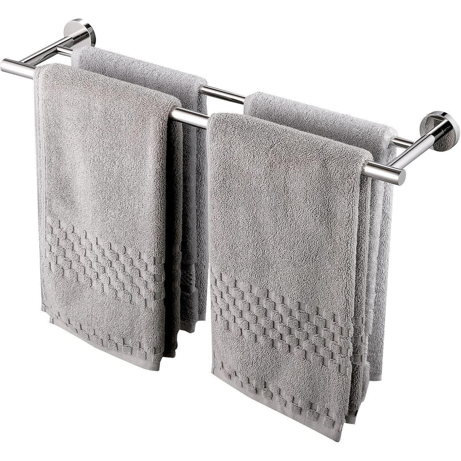 Handtuchhalter Zweiarmig Edelstahl Sus304 Wandmontage 60 Cm Poliert