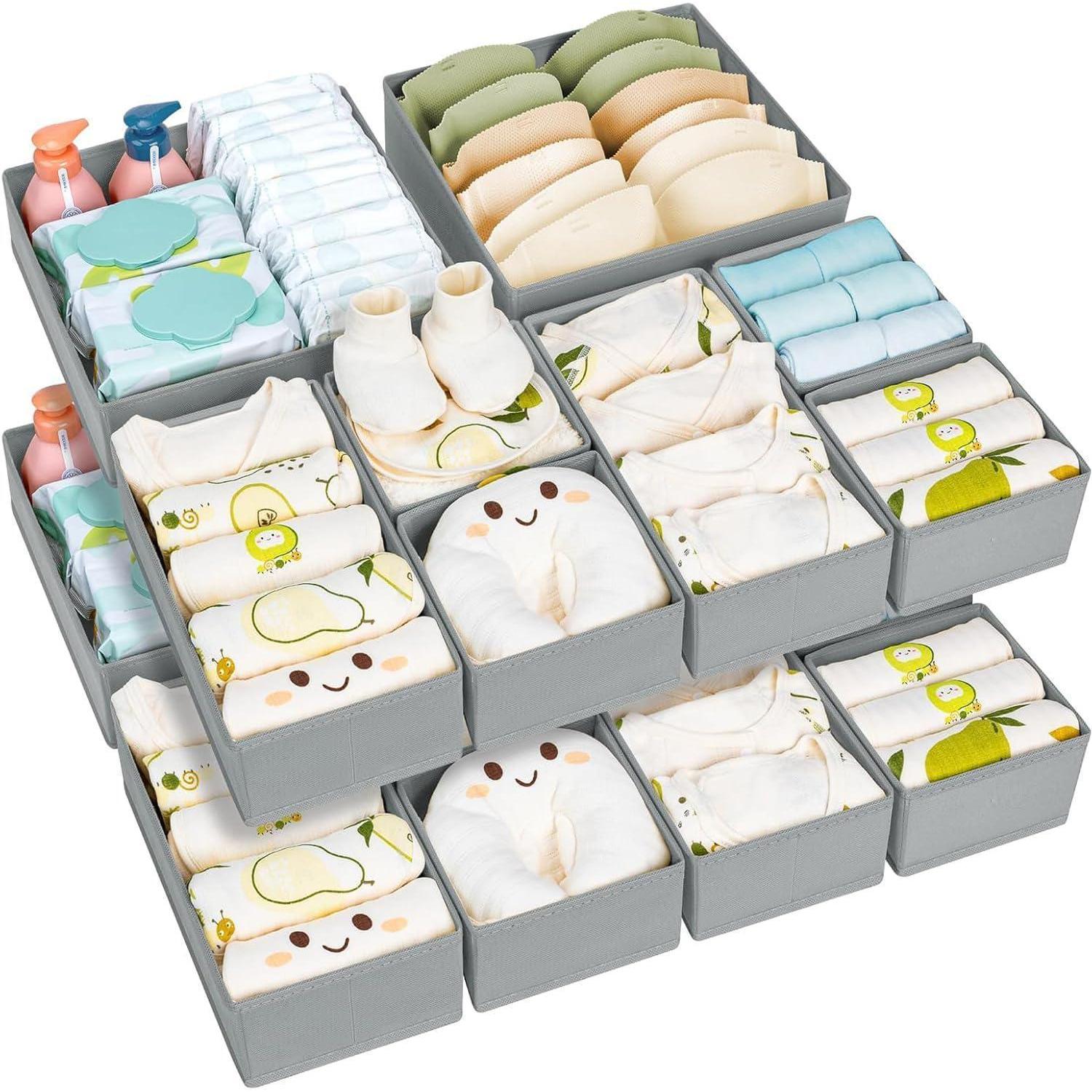 Homsorout Schubladensystem Organizer 15er Set Unterwäsche Hosen Kleidung Socken