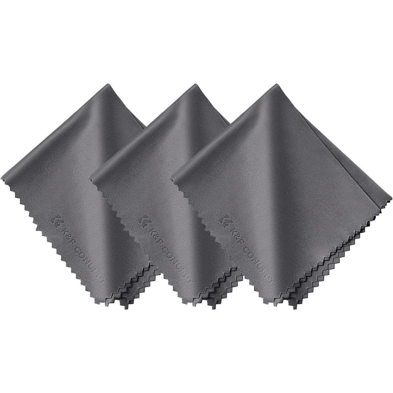 3er Set Mikrofaser Reinigungstücher 15x18cm Kamera Objektiv Display Tablet