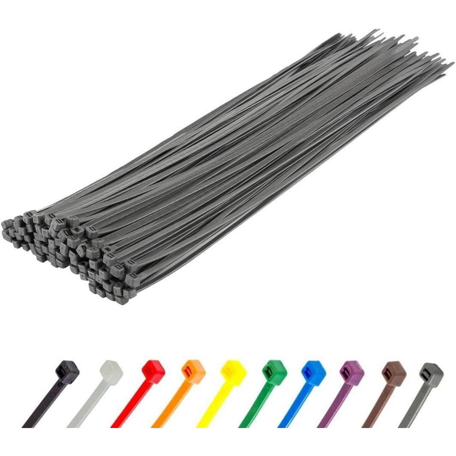 Kabelbinder 450 X 9 Mm 100 Stück 79,4 Kg Uv-beständig Silber