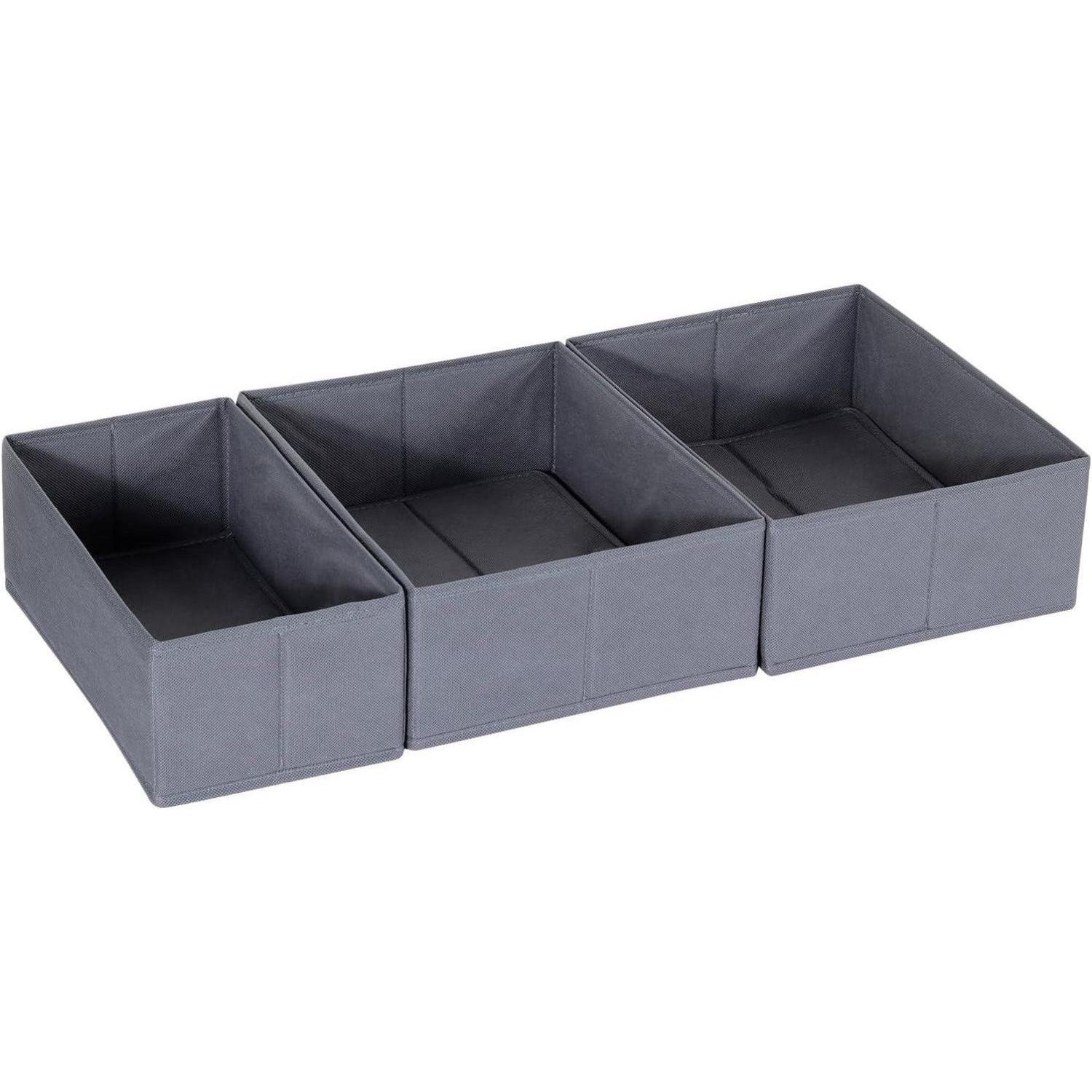 Schubladen Organizer Kleidung Für Pax 75x35cm, 3er-set, Grau