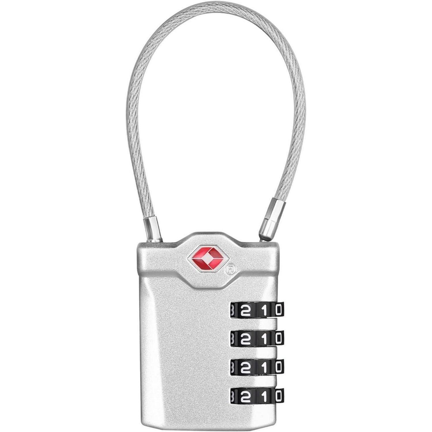 Schloss Tsa Zahlenschloss 4stellig Koffer Rucksack 1 Stück Silber